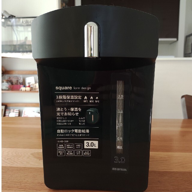 【新品】アイリスオーヤマ マイコン電気ポット 3.0L IAHD-030-B 5
