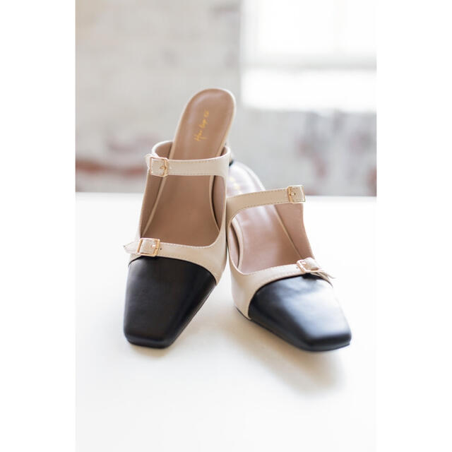 サイズ37Linen Blend Crystal Mules