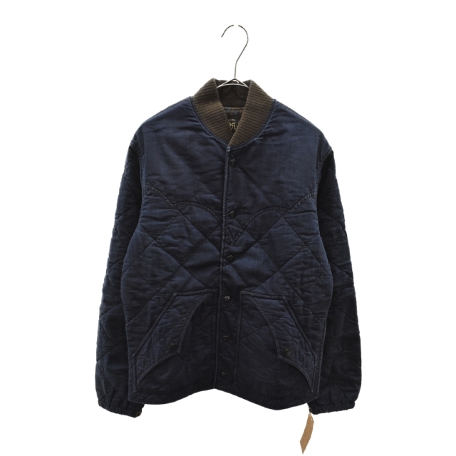 RRL(ダブルアールエル)のRRL ダブルアールエル Quilted Cotton-Blend Jacket キルティングランチャージャケット インディゴ メンズのジャケット/アウター(フライトジャケット)の商品写真