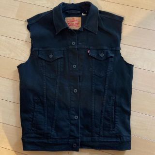 リーバイス(Levi's)のLevi's デニムベスト　黒(Tシャツ/カットソー(半袖/袖なし))