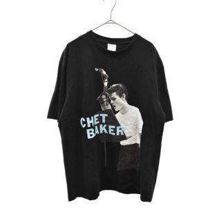 ワコマリア(WACKO MARIA)のWACKO MARIA ワコマリア 22SS CHET BAKER WASHED HEAVY WEIGHT T-SHIRT CHETBAKER-WM-WT01 チェット・ベイカー プリントクルーネック半袖Tシャツ ブラック(Tシャツ/カットソー(半袖/袖なし))