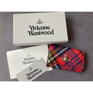 Vivienne Westwood 6連キーケース レッドチェック ペンキ美品