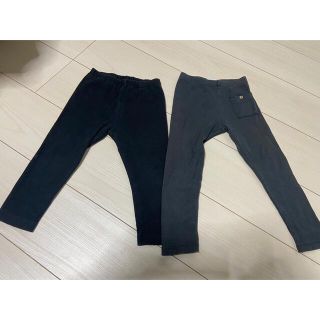 ザラ(ZARA)の2枚セット　ユニクロ　ZARA リブレギンス90 95(パンツ/スパッツ)