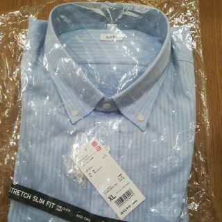 ユニクロ(UNIQLO)のファインクロス　ストレッチスリムフィット　ドビーシャツ　長袖(シャツ)