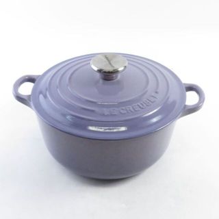 ルクルーゼ(LE CREUSET)のルクルーゼ ココットロンド 両手鍋 1点 パープル系 20cm SO527B3(鍋/フライパン)