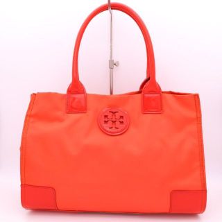 トリーバーチ(Tory Burch)の《一点物》Tory Burch バッグ オレンジ ナイロン エナメル スポーツ(ハンドバッグ)