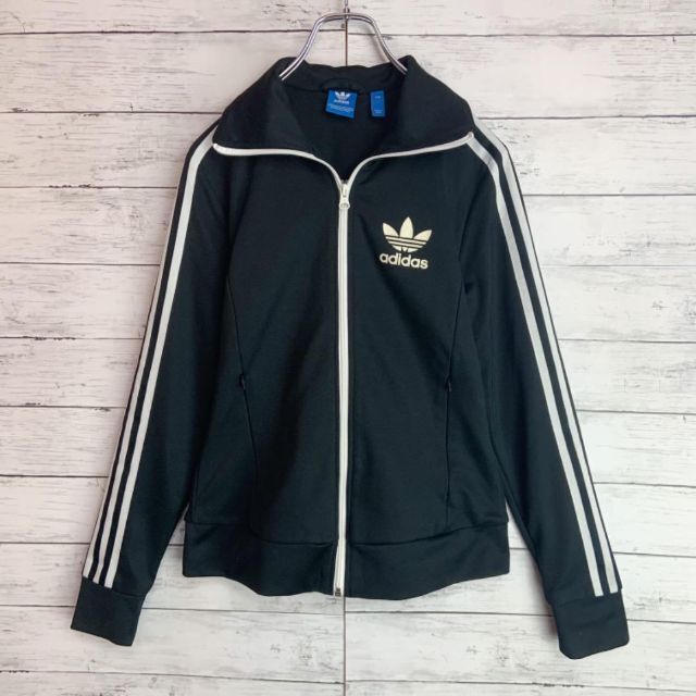 b133【adidas】✨美品✨ジャケット　総柄　トレフォイルロゴ　未使用に近い