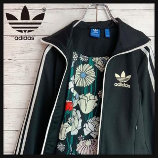 アディダス(adidas)の【入手困難】アディダス 総柄裏地 トラックジャケット トレフォイルロゴ ジャージ(その他)