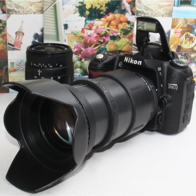 Nikon - ❤️新品カメラバッグ付❤️ニコン D80 超望遠ダブルレンズ❤️