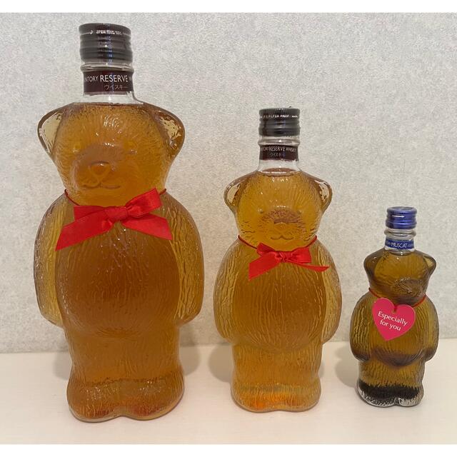サントリー ウイスキー リザーブ Reserve クマさん型ボトル 3個セット ...