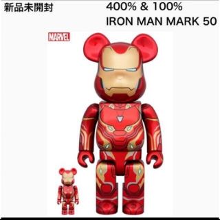 ベアブリック(BE@RBRICK)のBE@RBRICK IRON MAN MARK 50 100％ & 400％(フィギュア)