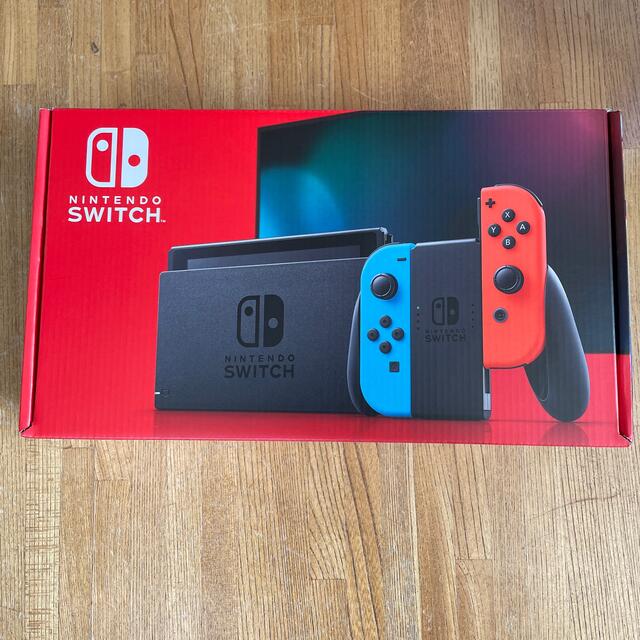 Nintendo Switch(ニンテンドースイッチ)の【新品未開封】任天堂　SWITCH ネオンカラー　保証あり エンタメ/ホビーのゲームソフト/ゲーム機本体(家庭用ゲーム機本体)の商品写真