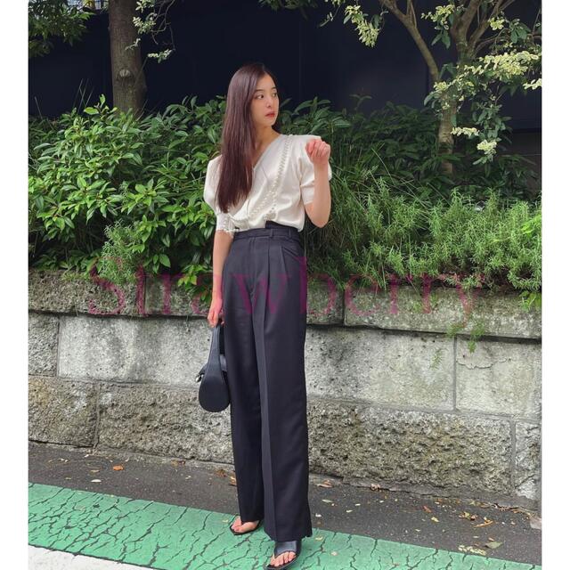 【Ameri VINTAGE】PEARL SUSPENDER PANTS