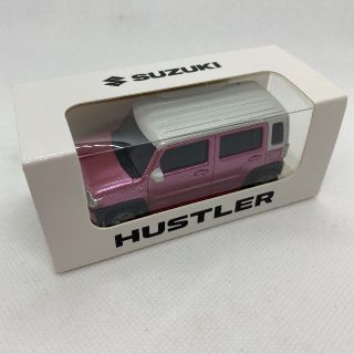 スズキ ハスラー ミニカー プルバックカー (チアフルピンクメタリック　ホワイト(ミニカー)