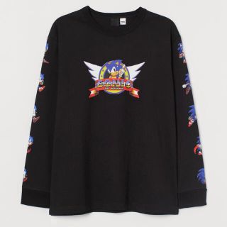 エイチアンドエム(H&M)の【 SONIC 】プリント長袖トップス【 H&M 】(Tシャツ/カットソー(半袖/袖なし))