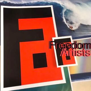 ロンハーマン(Ron Herman)のFreedomArtistsフリーダムアーティストマリブBIGアイコンステッカー(サーフィン)