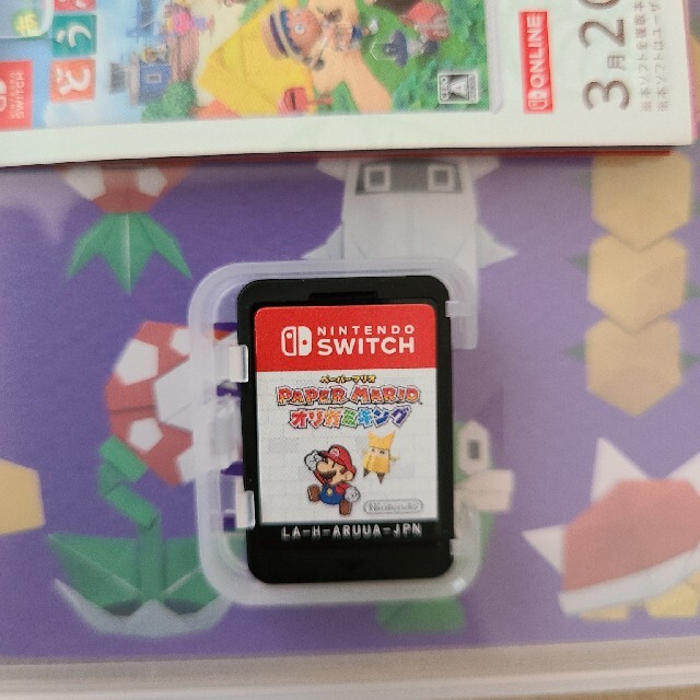 ペーパーマリオ オリガミキング Switch　中古 エンタメ/ホビーのゲームソフト/ゲーム機本体(家庭用ゲームソフト)の商品写真