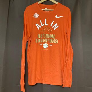 ナイキ(NIKE)のNIKE  古着 USA  カレッジフットボール プレーオフ L  ロンＴ(Tシャツ/カットソー(七分/長袖))