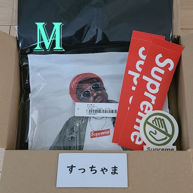 新品未開封付属品Supreme André 3000 Tee Black Medium