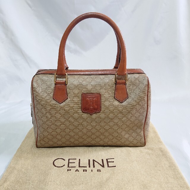 CELINE マカダム柄 ミニハンドバッグ