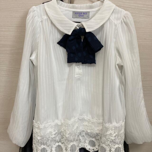 ANNA SUI mini(アナスイミニ)のアナスイミニ　フォーマル　120 M  ワンピース　ブラウス キッズ/ベビー/マタニティのキッズ服女の子用(90cm~)(ドレス/フォーマル)の商品写真