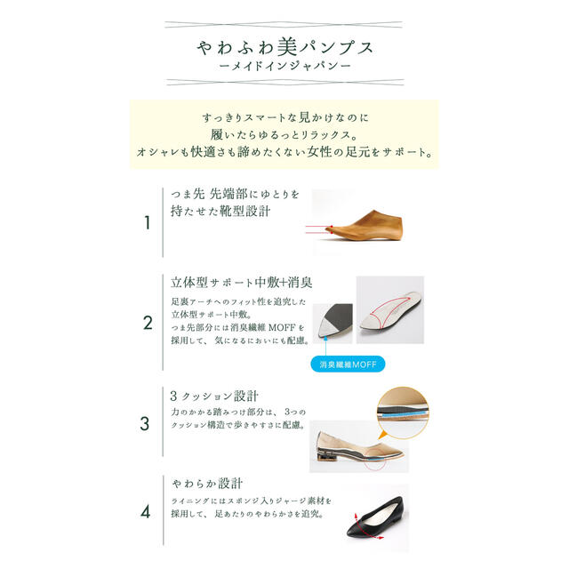 asics(アシックス)の新品✨箱入り♪中敷きふかふか　asics 系列の人気レディースパンプス❣️ピンク レディースの靴/シューズ(ハイヒール/パンプス)の商品写真