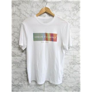 アルマーニエクスチェンジ(ARMANI EXCHANGE)の☆アルマーニ エクスチェンジ ボックスロゴ Tシャツ/メンズ/S☆新作モデル(Tシャツ/カットソー(半袖/袖なし))