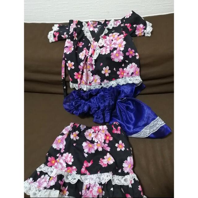 甚平　瑠璃様専用 キッズ/ベビー/マタニティのキッズ服女の子用(90cm~)(甚平/浴衣)の商品写真