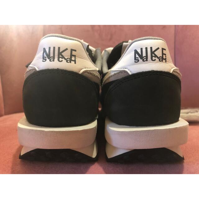 IP65防水 極美品 (sacai × NIKE LDV WAFFLE BLACK) 24cm - スニーカー