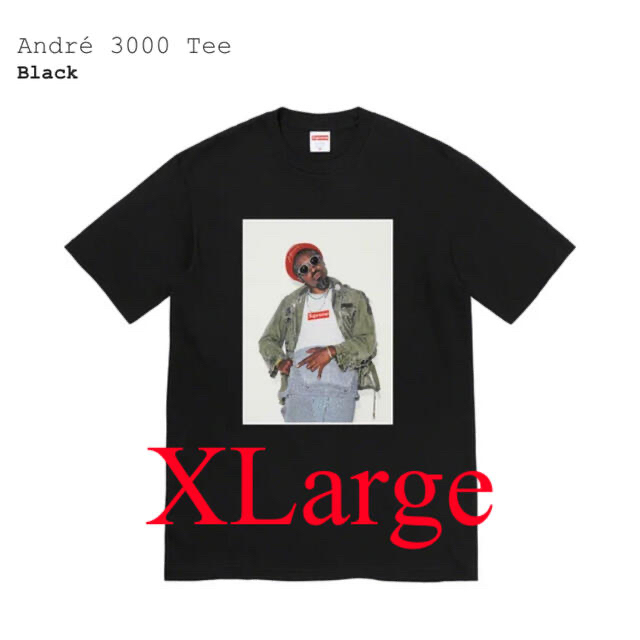 新品未使用 supreme André 3000 Tee Black XL