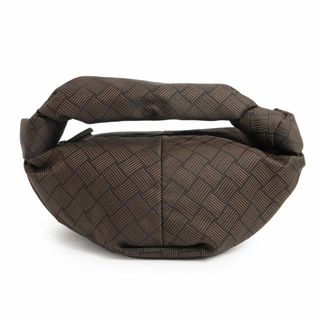 ボッテガヴェネタ(Bottega Veneta)のボッテガヴェネタ ダブルノット ハンドバッグ ナイロンジャガード ブラウン 茶 658049 BOTTEGA VENETA（新品・未使用品）(ハンドバッグ)