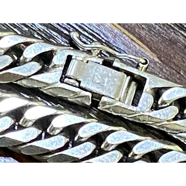 Pt850 プラチナ850 極太 6面Wカット喜平ネックレス(100g)50cm メンズのアクセサリー(ネックレス)の商品写真