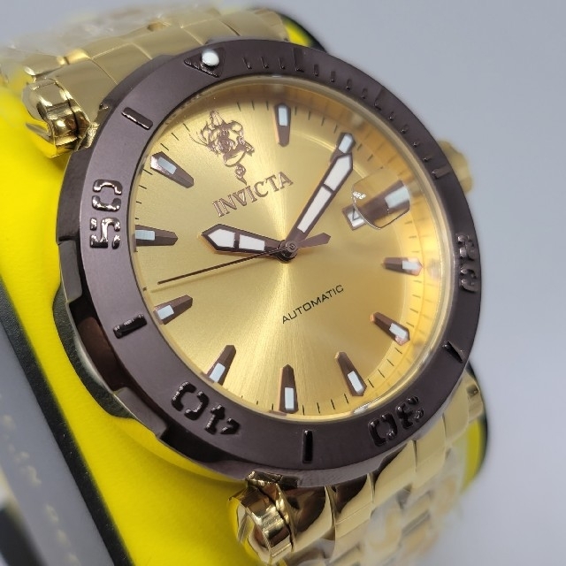 INVICTA(インビクタ)の【限定モデル】Invicta 48mm シーベース オート ゴールド＆パープル メンズの時計(腕時計(アナログ))の商品写真
