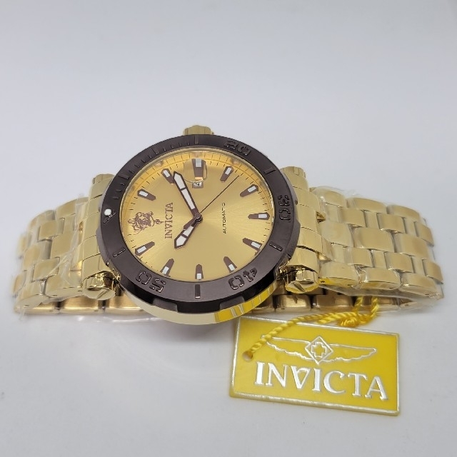 INVICTA(インビクタ)の【限定モデル】Invicta 48mm シーベース オート ゴールド＆パープル メンズの時計(腕時計(アナログ))の商品写真