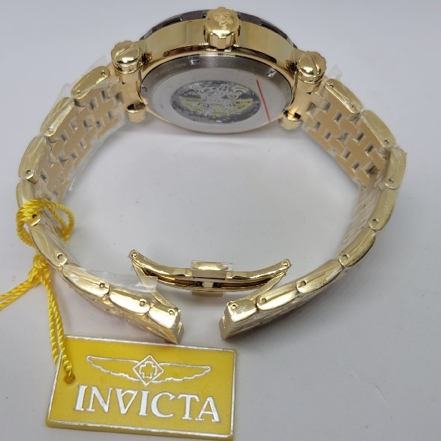 INVICTA(インビクタ)の【限定モデル】Invicta 48mm シーベース オート ゴールド＆パープル メンズの時計(腕時計(アナログ))の商品写真