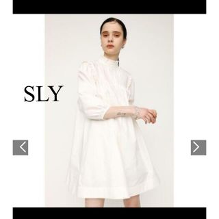 スライ(SLY)の【SLY】 TUCKSMOCK ドレス　ワンピース(ミニワンピース)