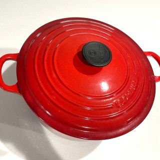 ルクルーゼ(LE CREUSET)の【最終値下げ】ルクルーゼ❤️鍋RED(鍋/フライパン)