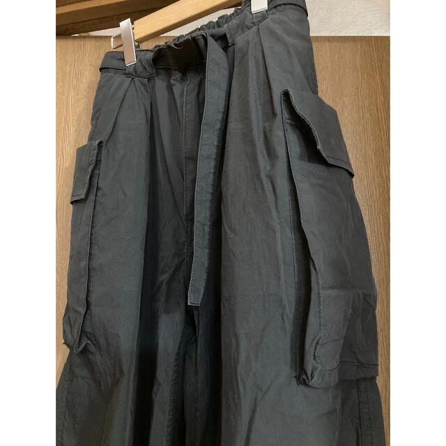 今季　PHEENY wool twill military easypants