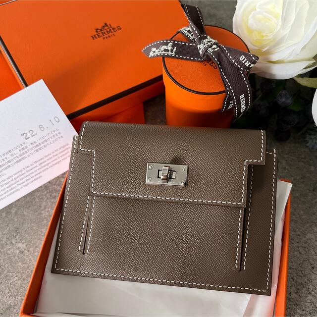 即納！最大半額！】 Hermes - 財布 ケリーポケット カードケース