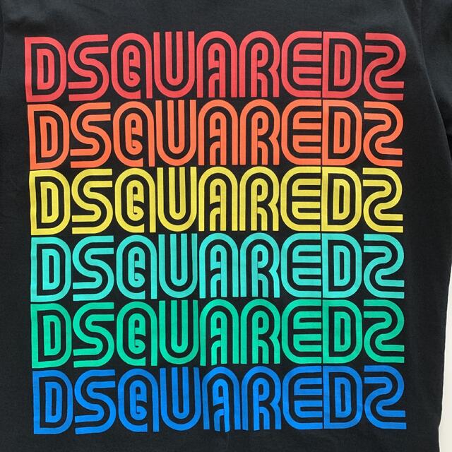 DSQUARED2(ディースクエアード)の美品 DSQUARED2 ディースクエアード ロゴTシャツ S ブラック メンズのトップス(Tシャツ/カットソー(半袖/袖なし))の商品写真