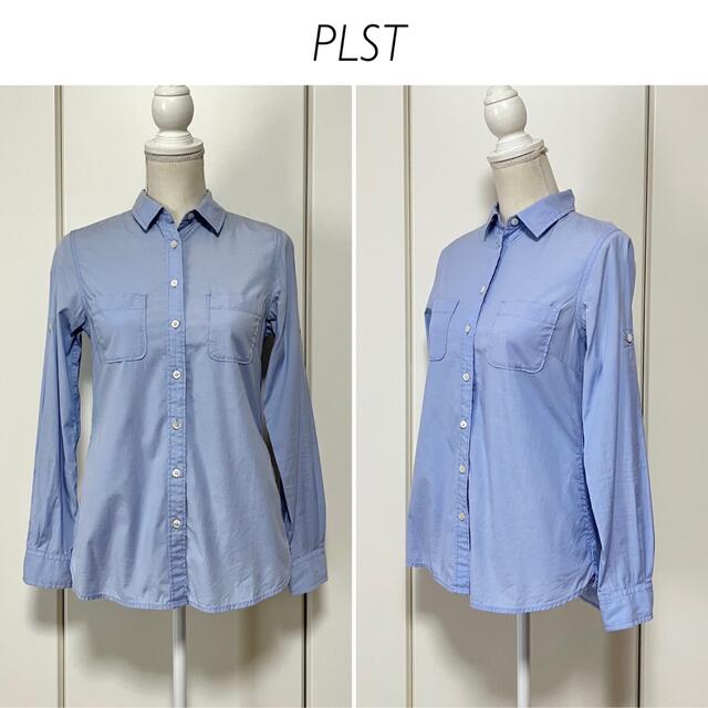 PLST(プラステ)のPLST サイドポケット付き ストレッチコットンシャツ レディースのトップス(シャツ/ブラウス(長袖/七分))の商品写真