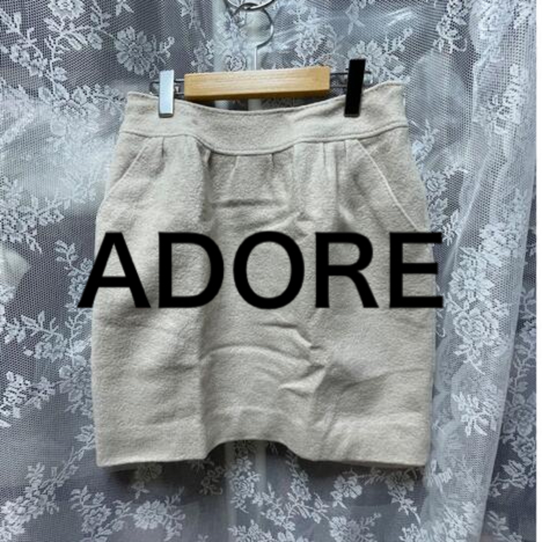 ADORE(アドーア)のアドーア　ADORE　モコ生地　スカート レディースのスカート(ミニスカート)の商品写真