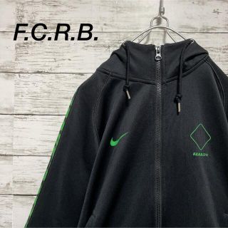 エフシーアールビー(F.C.R.B.)のF.C.R.B. ジップパーカー ジャージ素材 袖ライン 柄 スポーティー(パーカー)