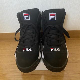 フィラ(FILA)のFILA スニーカー　ブラック　28センチ　美品(スニーカー)