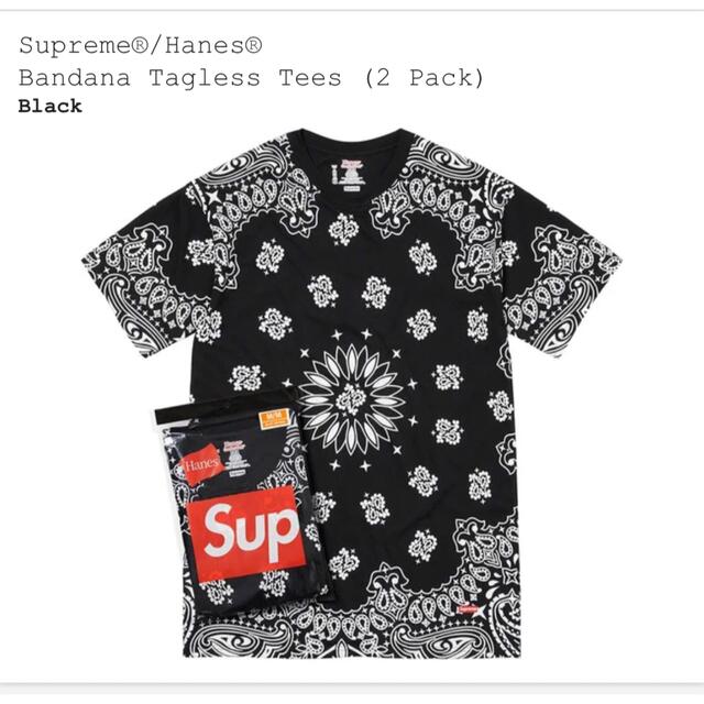 Supreme(シュプリーム)のSupreme/Hanes Bandana Tagless Tees(1枚) メンズのトップス(Tシャツ/カットソー(半袖/袖なし))の商品写真
