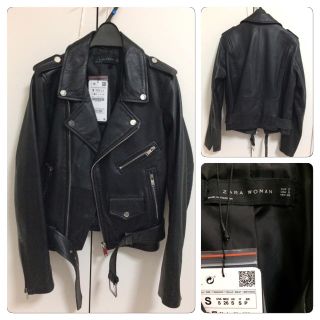 ZARA - ZARA 完売 今期 ライダース レディース 羊革の通販 by reno's