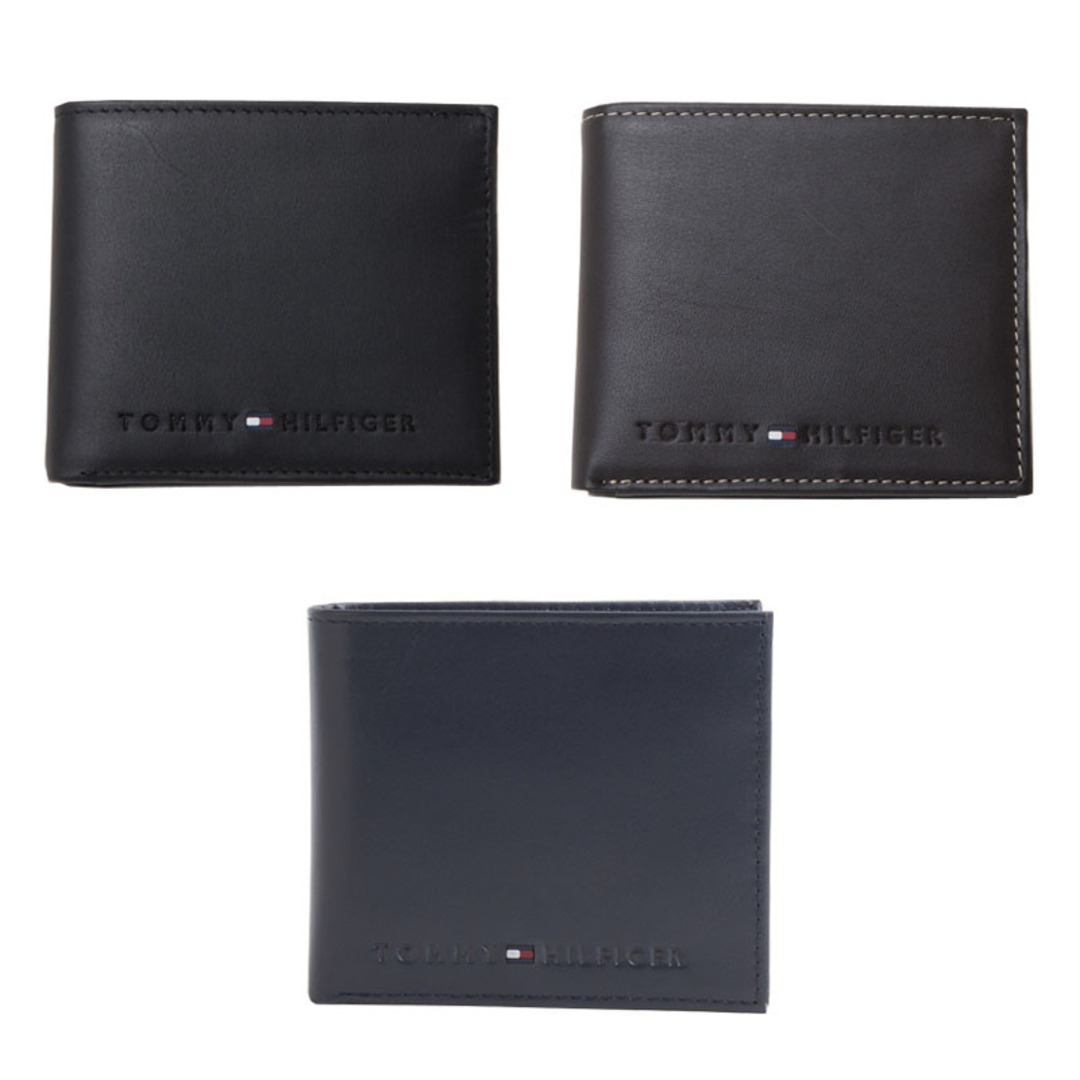 TOMMY HILFIGER(トミーヒルフィガー)のトミーヒルフィガー専属BOX付き 折り財布 31TL25X005 BLACK メンズのファッション小物(折り財布)の商品写真