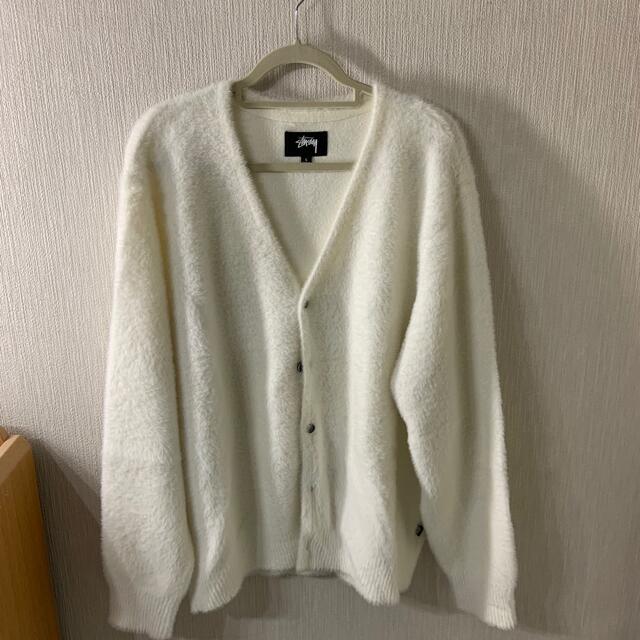 トップスstussy shaggy cardigan