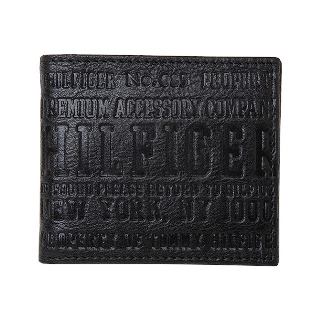 トミーヒルフィガー 専属BOX付き 折財布 31tl25x022 BLACK