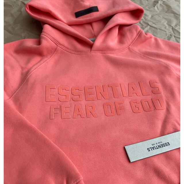 fog essentials パーカー L赤 fear supreme